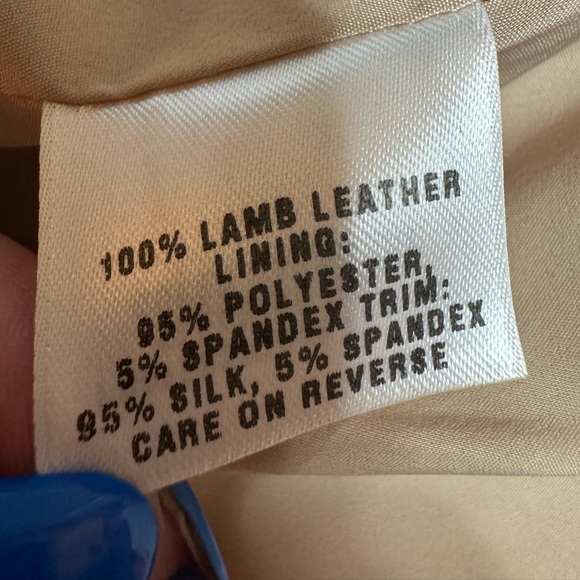 St John Sport by Marie Gray Orange Tangerine Leather Full Zip Jacket Medium - Picture 5 of 16